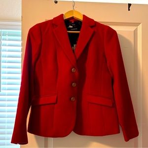 NWT Talbots red wool blazer 2